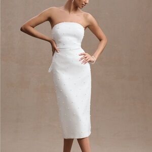 Anthropologie Sachin & Babi Gemma Midi Dress-White/Size 6